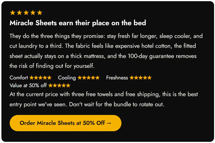 Miracle Sheets